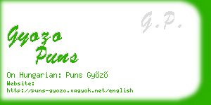 gyozo puns business card